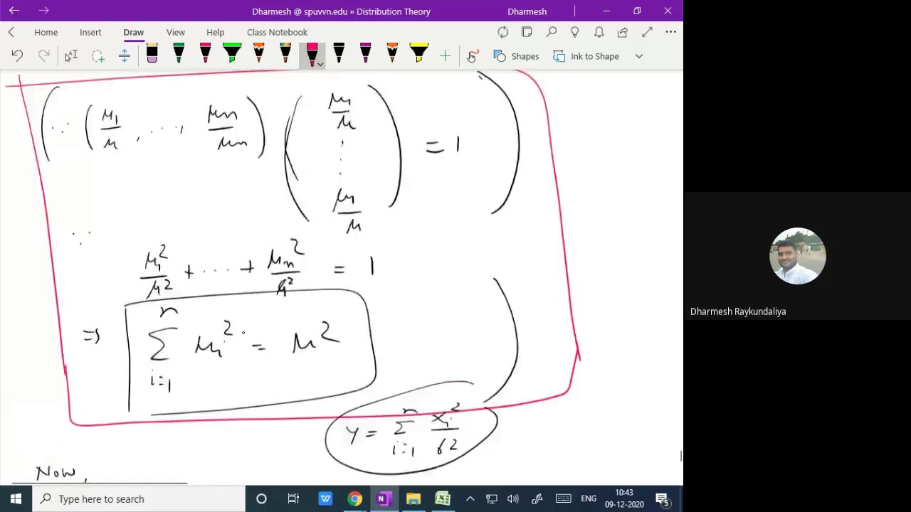 Distribution Theory | MGF | CGF of non central chi square distribution | Dr. Dharmesh Raykundaliya