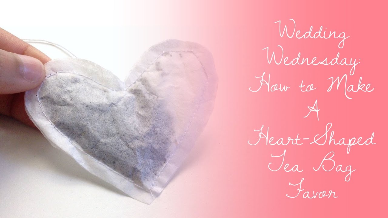 DIY Heart-Shaped Tea Bag Favor