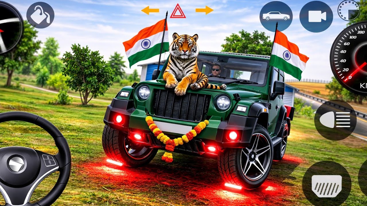 Modified Mahindra Thar😈Games:Indian Thar (Gadi Wala Games) Car Game Android Game
