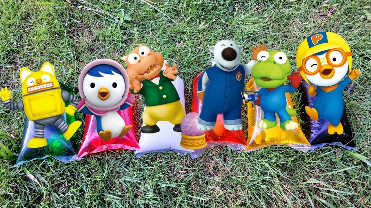 Pororo Bermain Air Warna Warni Bersama Crong, Edy, Loopy, Patty, Hary, Poby, Rody, Tongtong, Tutu