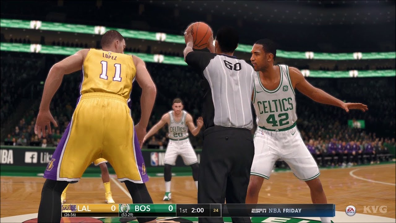 NBA Live 18 - Boston Celtics vs Los Angeles Lakers - Gameplay (HD) [1080p60FPS]