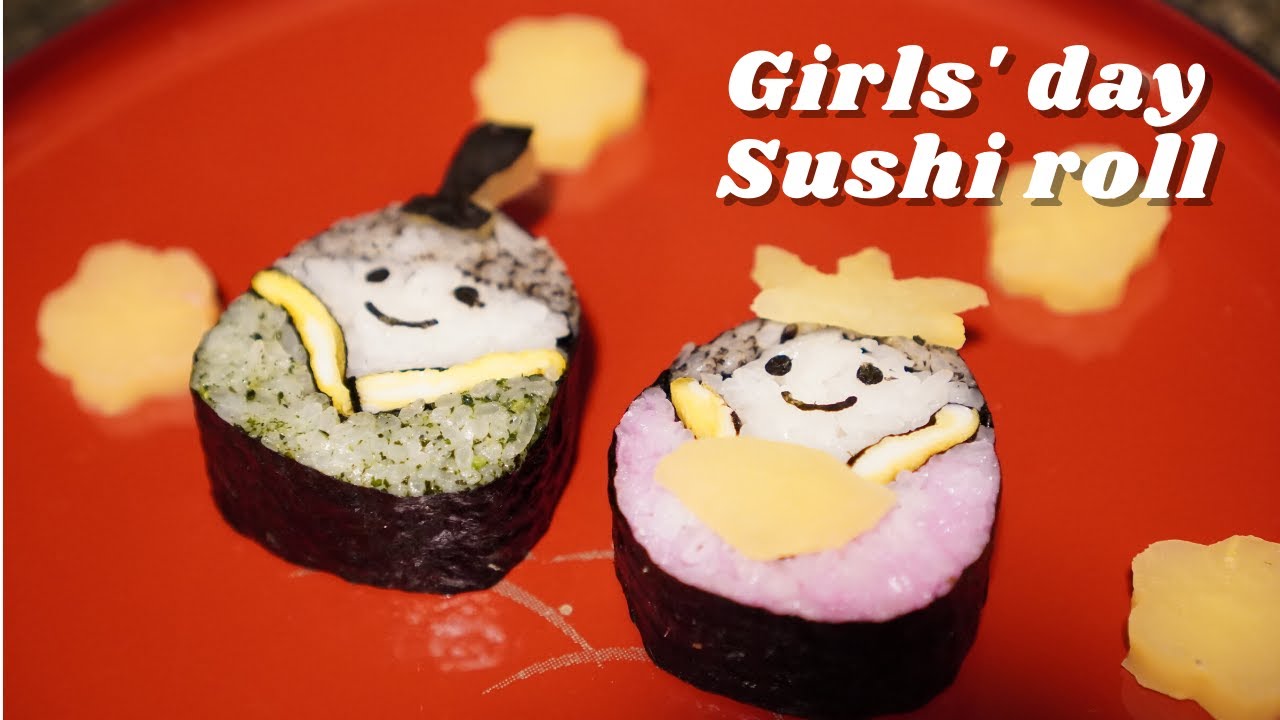 Girls' day sushi roll ひな祭りデコ巻き寿司
