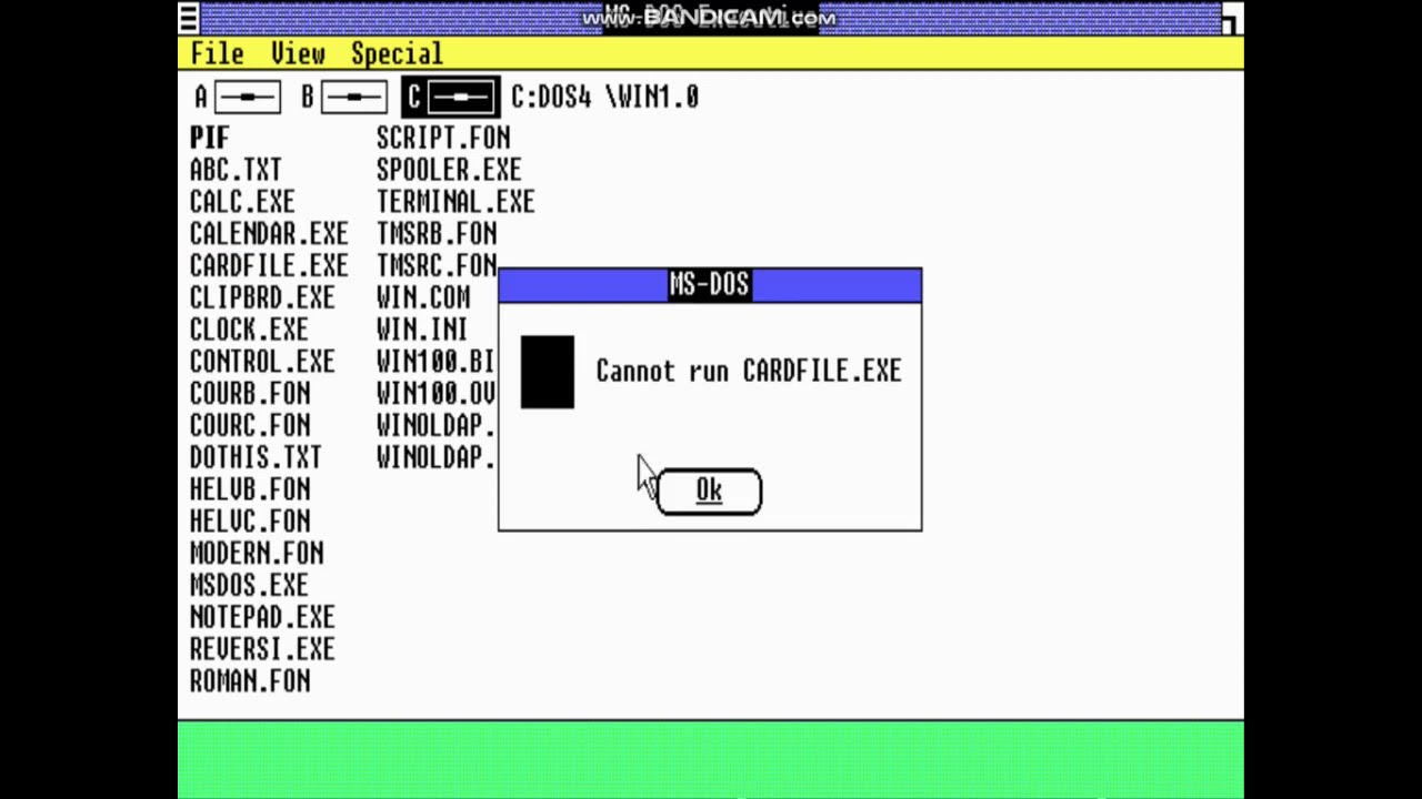 Dualbooting Windows 1.0 and 2.0 along with 3.0 and 3.1 (if only that worked fully)