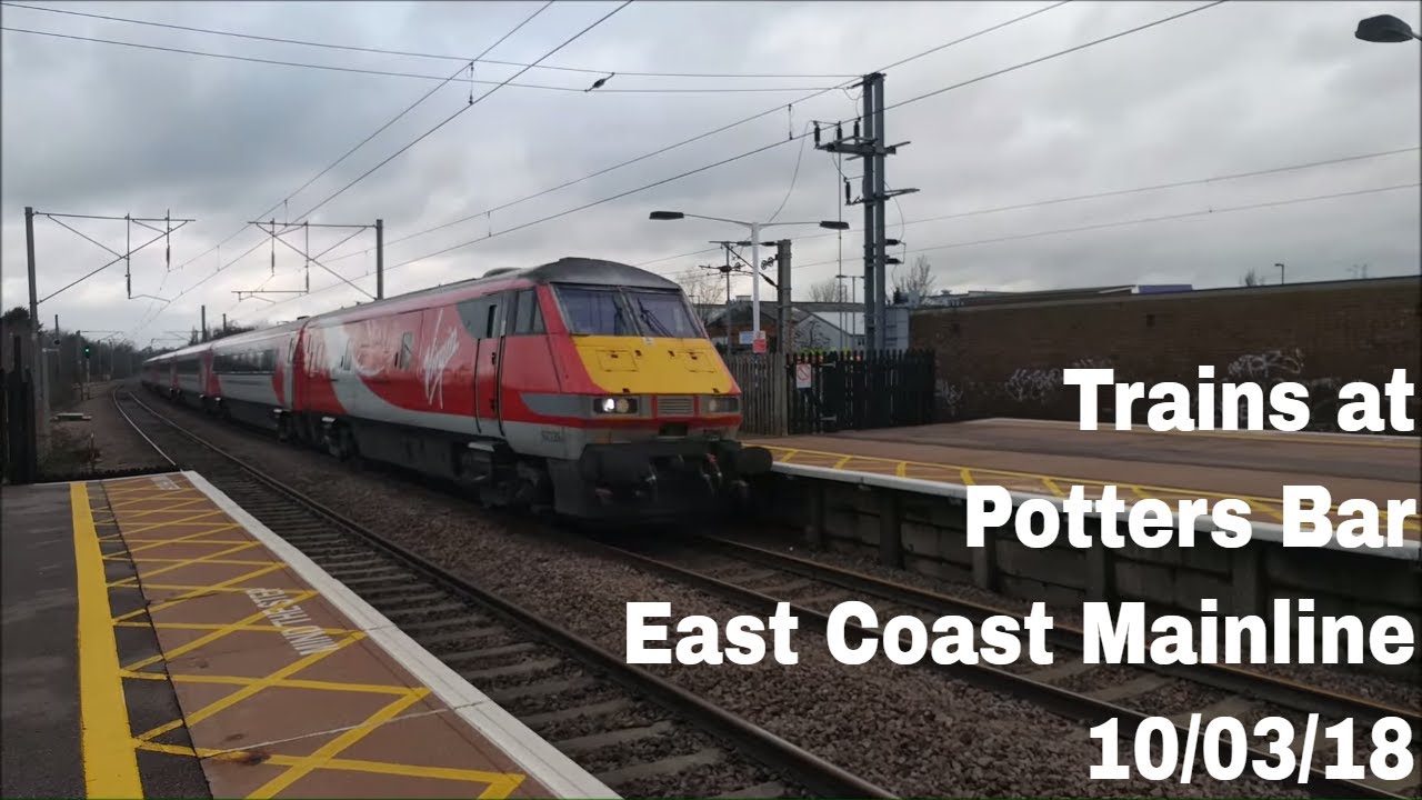 Trains at Potters Bar, ECML | 10/03/18