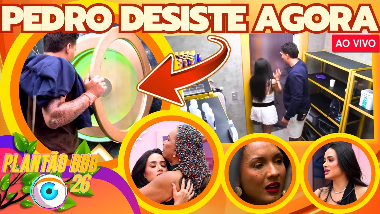 🚨BBB26: URGENTE! PEDRO DESISTE E CASA VIRA CAOS! JORDANA REVELA ATITUDE NA DESPENSA QUE CHOCA, VEJA!
