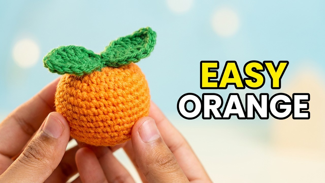 🍊 Cómo hacer una Mini NARANJA AMIGURUMI a Crochet | Perfecta para Vender o Regalar | Tutorial 🍊