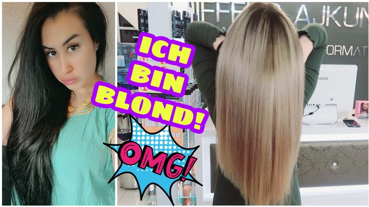 ICH HABE ES GETAN! VON SCHWARZ ZU BLOND |  HAARTRANSFORMATION | @Ajkune Professional
