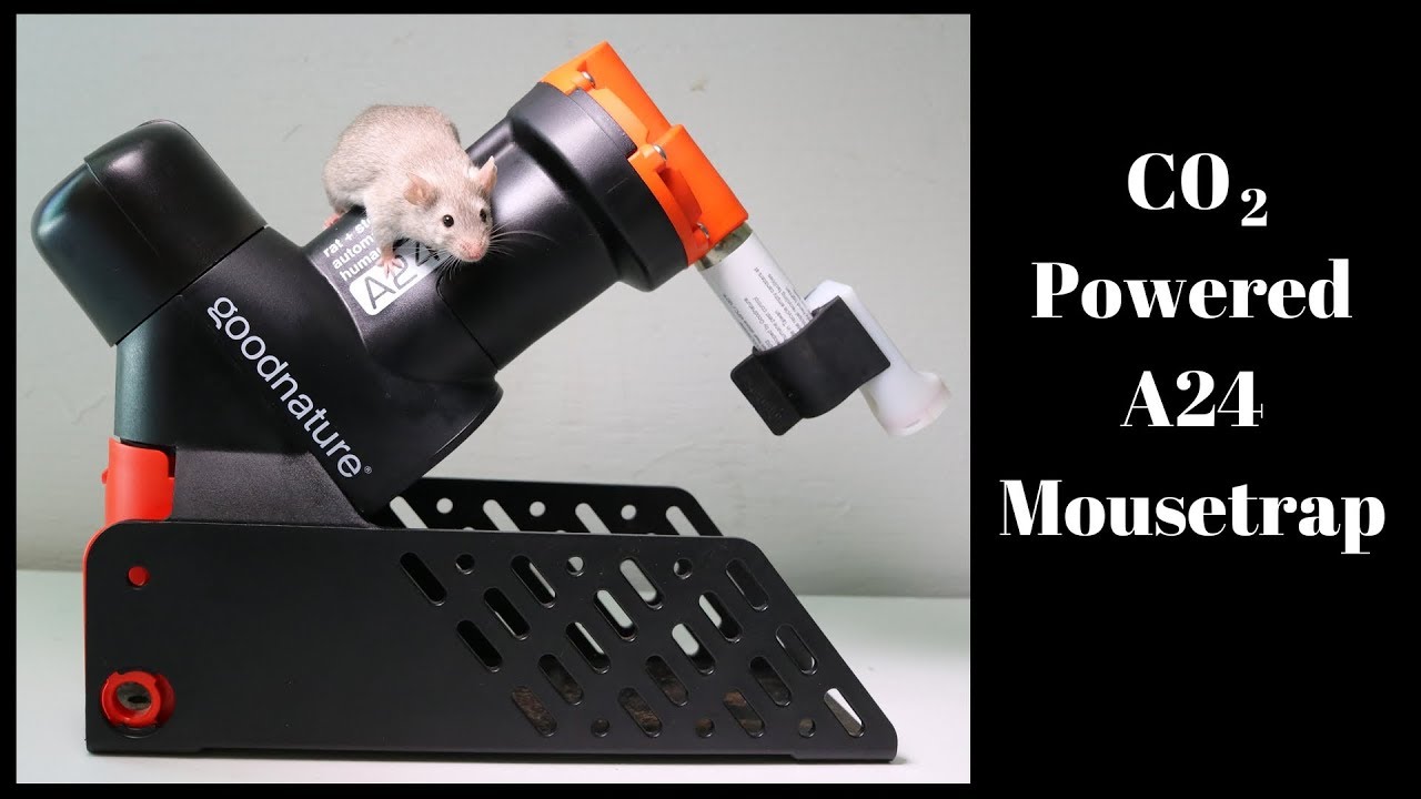 The CO2 Powered A24 Mousetrap by Goodnatured. Automatic Trap Company.