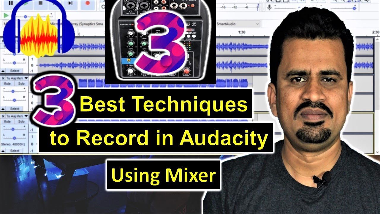 How To Record Song In Audacity with Mixer |Hindi | Mixer ke sath gana kaise record karen |