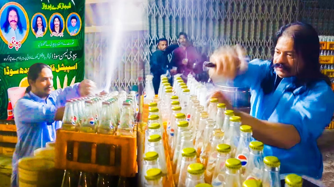 Pappu Jee Lemon Soda Water | Making 1000's Lemon Soda Water Daily | Soda l Pakistani Street Food