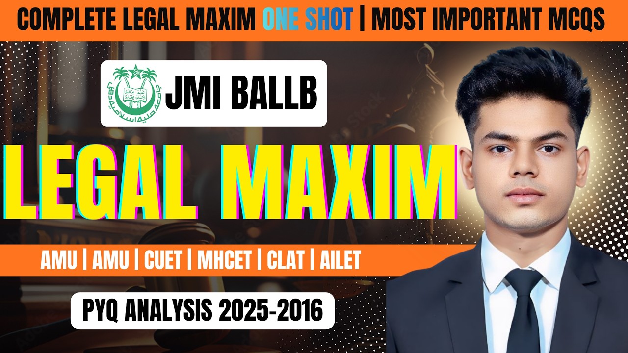 JMI BALLB LEGAL MAXIM | PAPER ANALYSIS 2025-2016 | WHOLE JMI BALLB MAXIM IN ONE LECTURE |