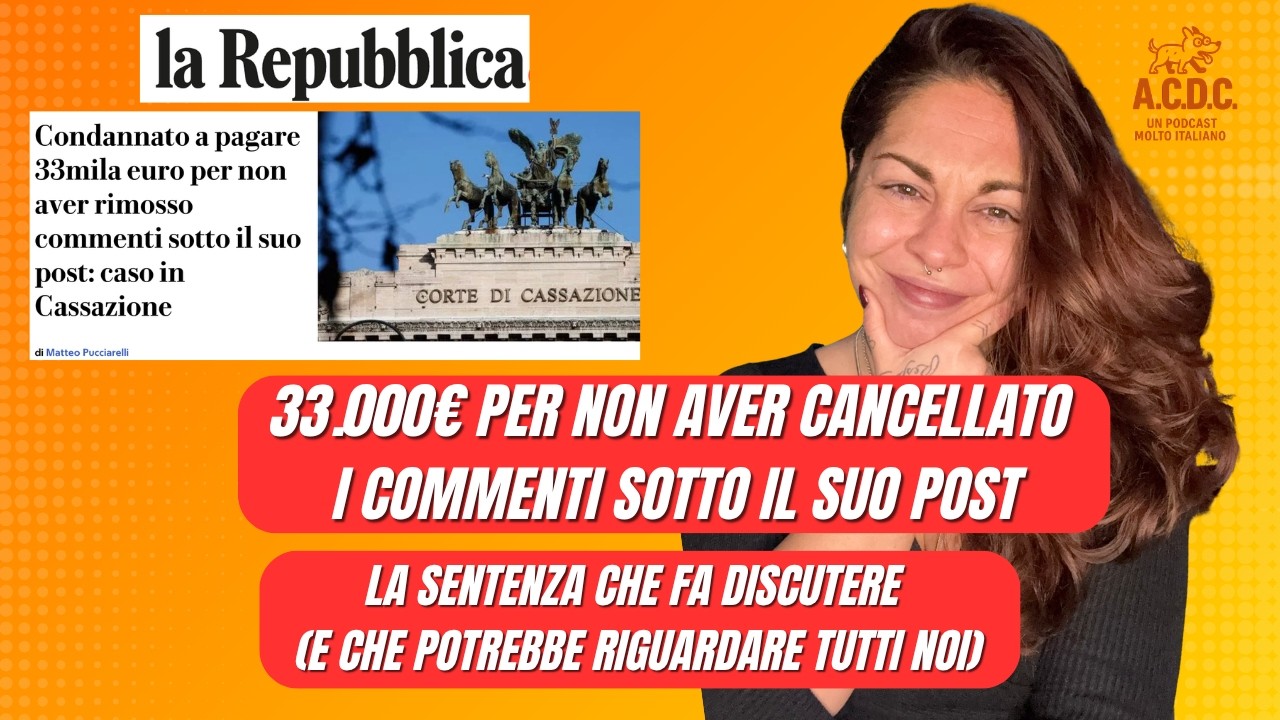 Condannato a pagare 33.000&euro; per colpa di commenti di altri sotto al suo post