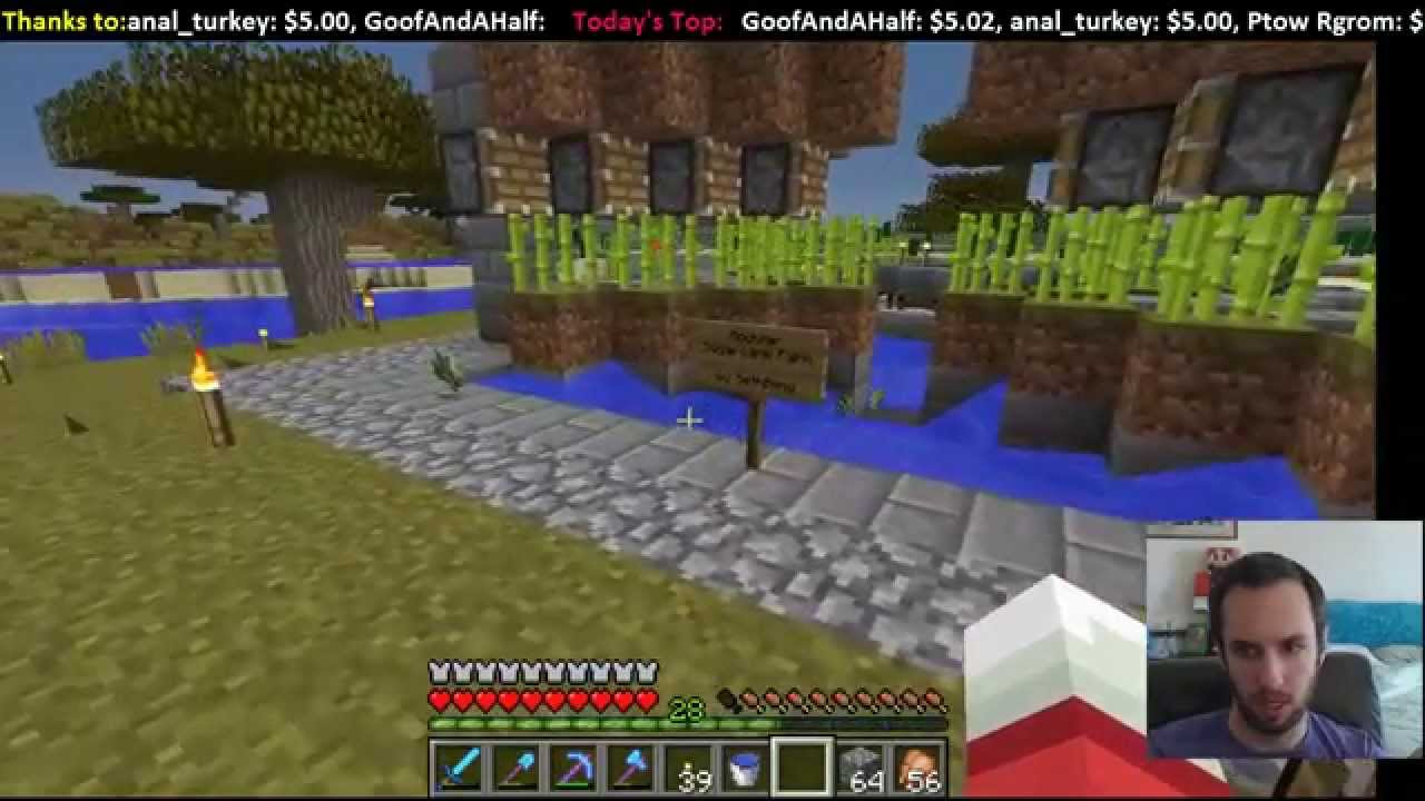 Livestream -- MindCrack Server: Building the Glue Factory and Super Mario World Speedruns