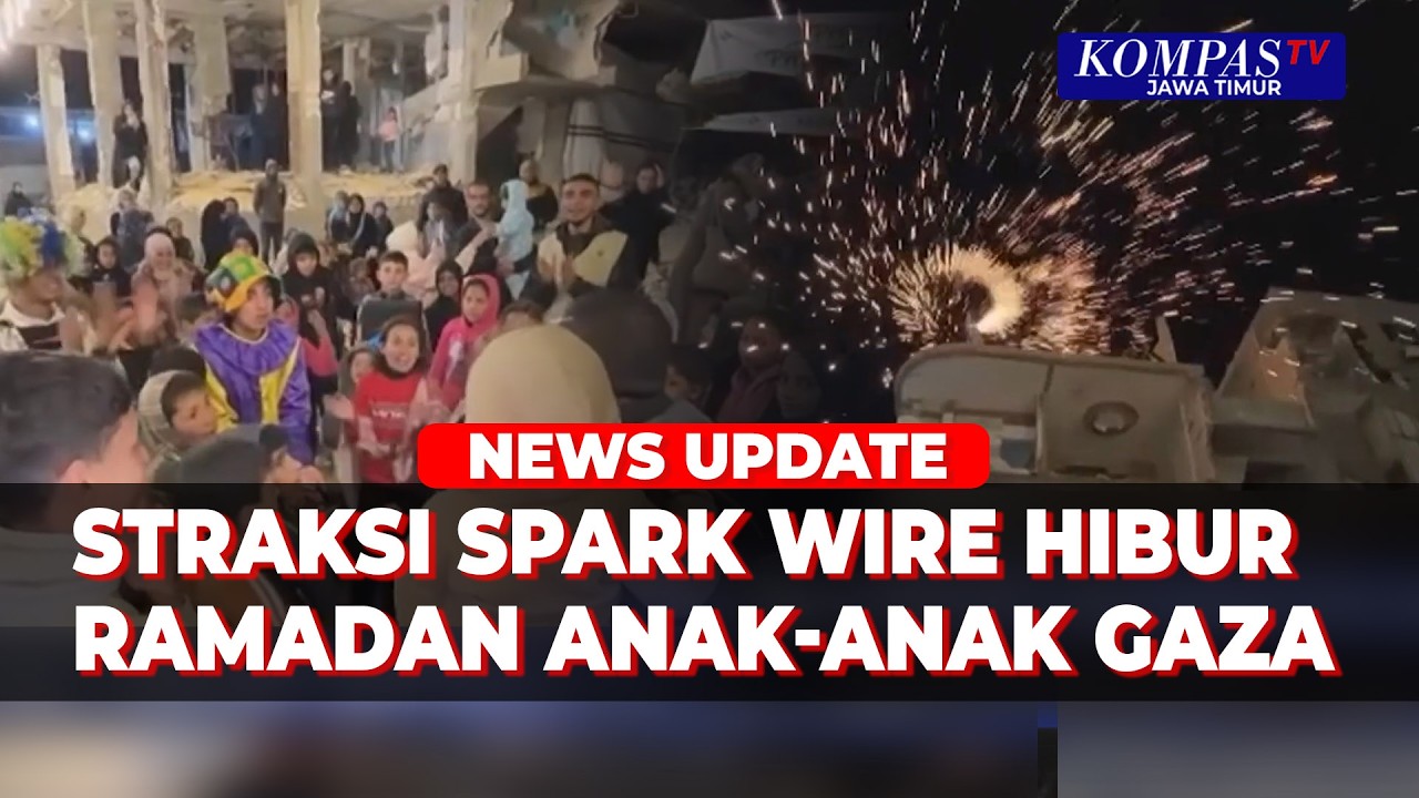Ramadan di Tengah Reruntuhan, Atraksi Spark Wine Hibur Anak Anak di Gaza