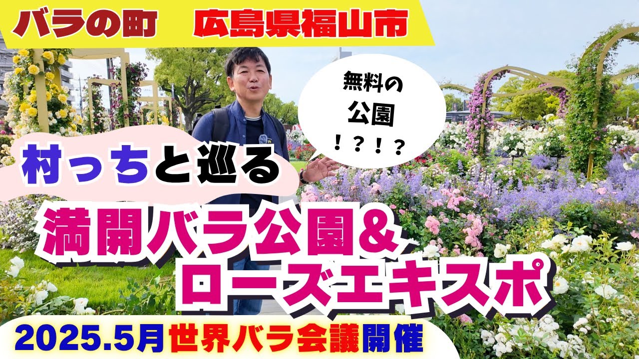 【バラの町福山】　広島県福山市ばら祭りが熱い!!2025年福山ローズエキスポ
