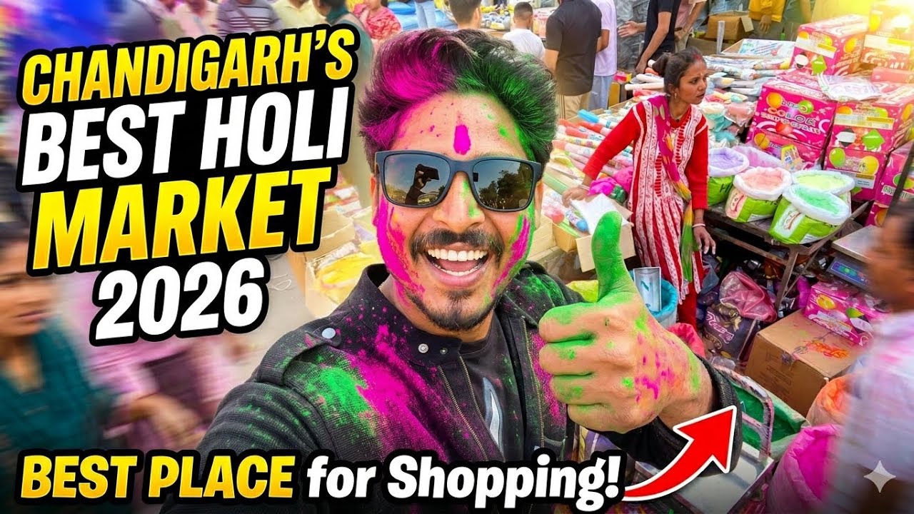 Chandigarh Holi Market 2026 | Best Pichkari & Organic Colors at Wholesale Price!