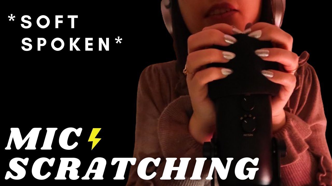 ASMR - FAST AND INTENSE MIC SCRATCHING with FOAM COVER | Soft Spoken 😍