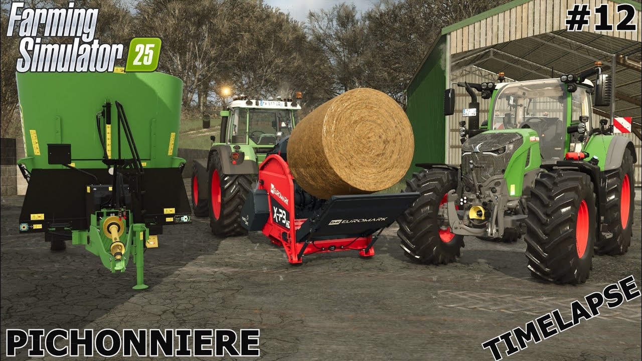FEEDING COWS 🐄🐄 & PLANTING WHEAT FIELDS | The Pichonniere | Farming Simulator 25 | Episode 12