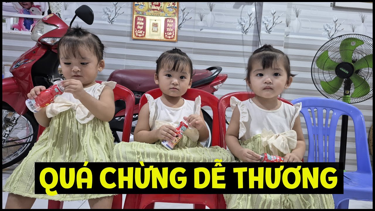 Ba bé sinh ba Mai Thùy Linh lớn nhanh như thổi quá chừng dễ thương | TAM CÔ NƯƠNG