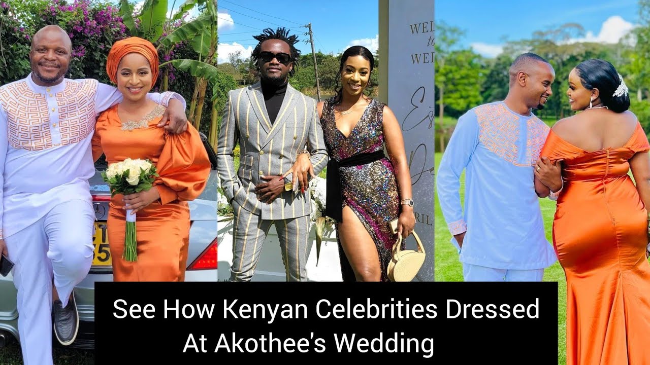 Top 10 Kenyan Celebrities who Dressed To Kill in Akothee's Wedding