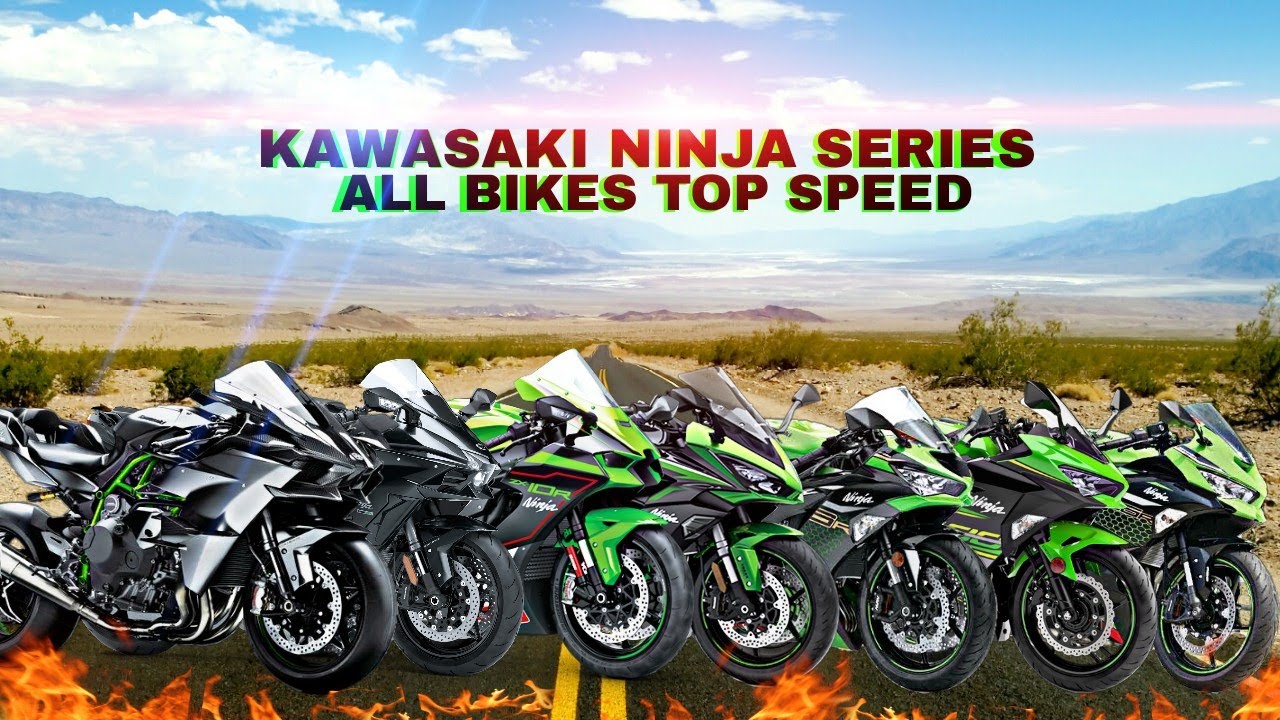 Kawasaki Ninja 125 250 ZX25R 300 400 650 ZX6R 1000 ZX10R ZX14R H2 H2R Максимальная скорость