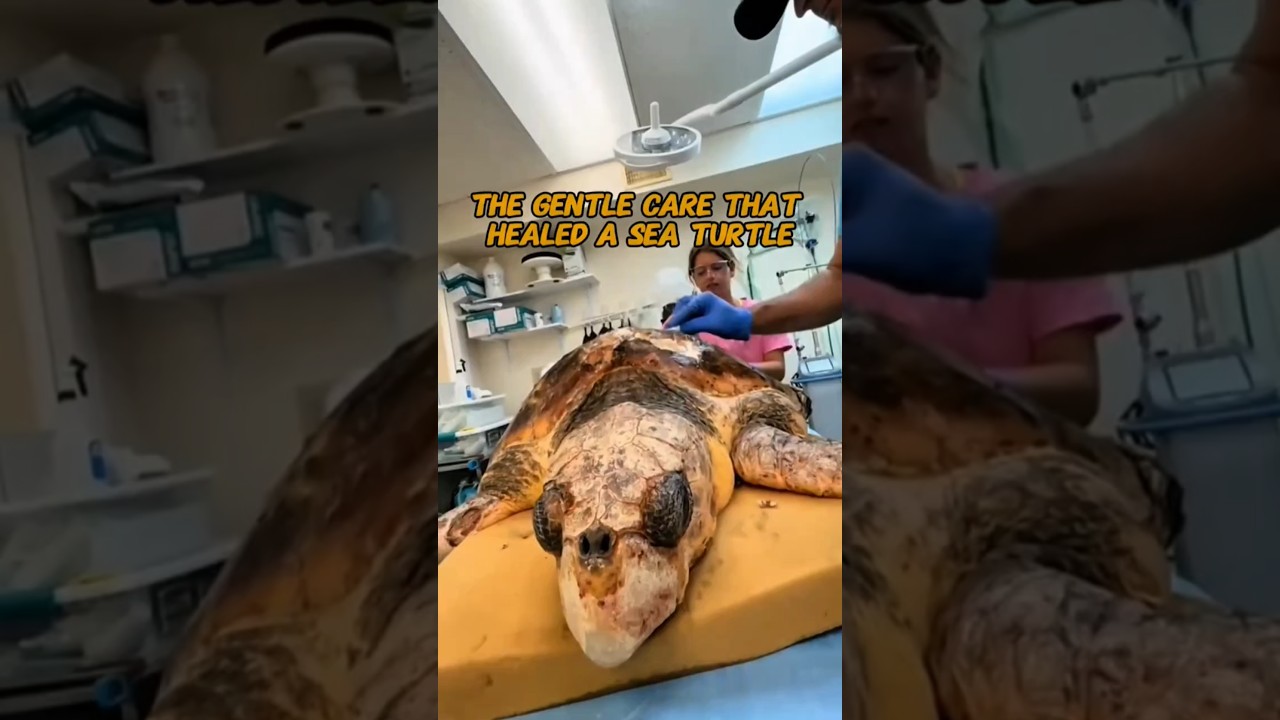 The gentle care that healed a sea turtle. #seaturtlerescue #seaturtles #turtle #animalrescue