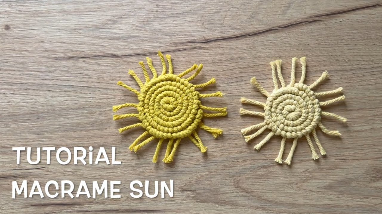 ☀️ Super Easy Tutorial: Macrame Sun ☀️