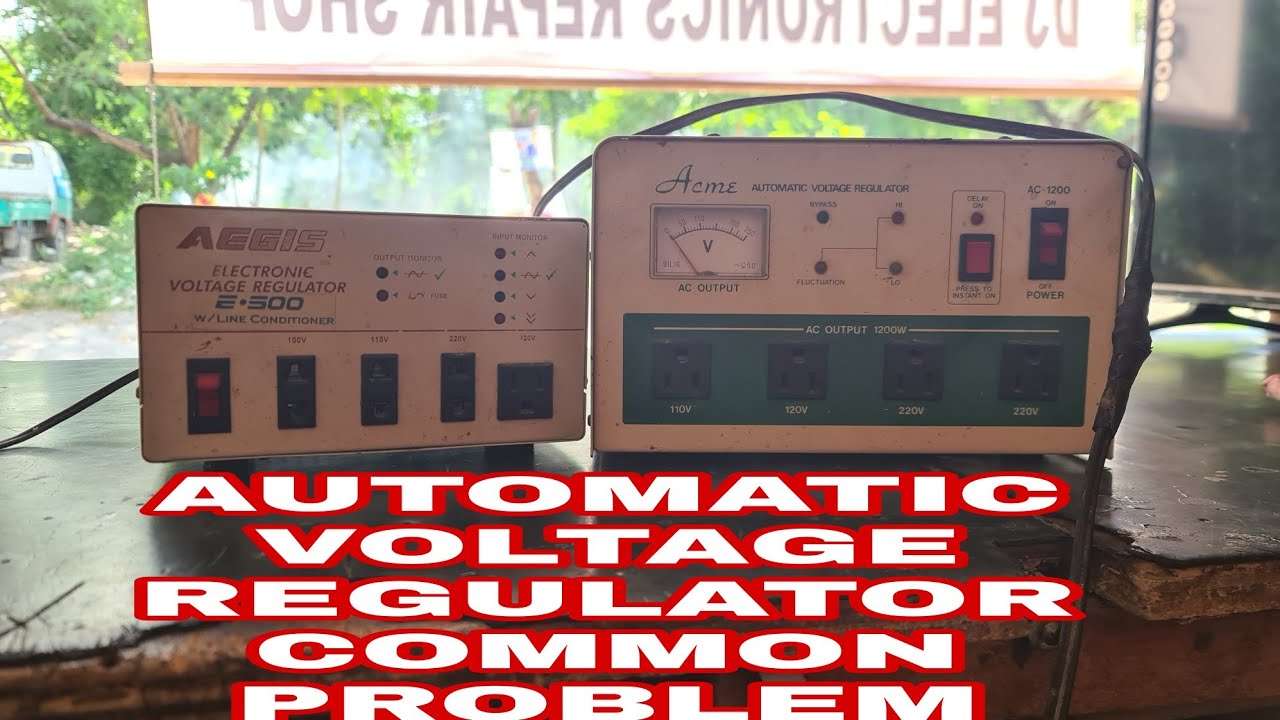 PART 1 AVR/EVR AUTOMATIC VOLTAGE REGULATOR UNDESIRED NOISE INSIDE.
