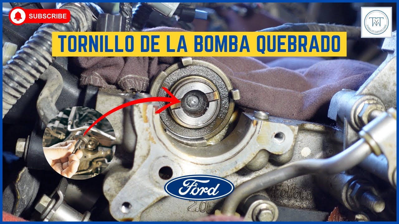 REEMPLAZO de la BOMBA de VACíO  Y 👉COMO SACAR TORNILLO QUEBRADO👈  del árbol de levas Ford EcoBoost 😉