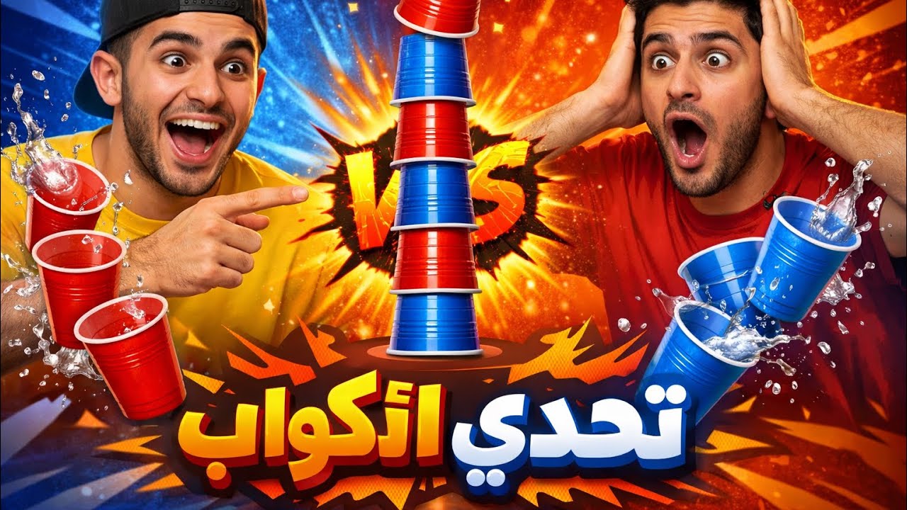 تحدي الأكواب 🚨الذي يفصل من الذي يفوز با افضل مرشح 🤍📸