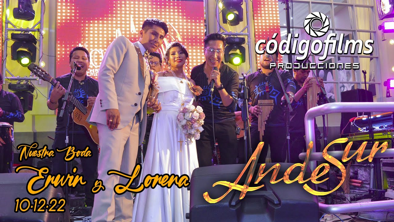 ANDE SUR │En Vivo │Boda de Erwin y Lorena │Código Films│2023