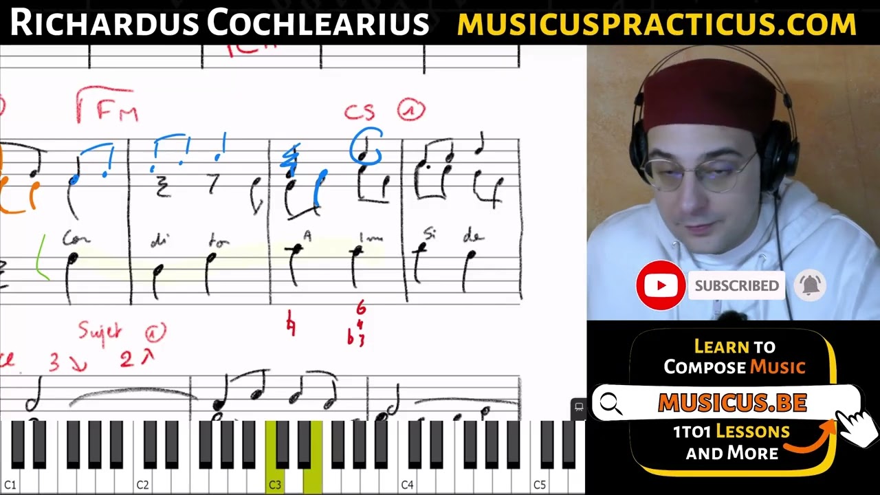 Fugue on Conditor Alme Siderum - Baroque Composition and Counterpoint with @Contrepoints94