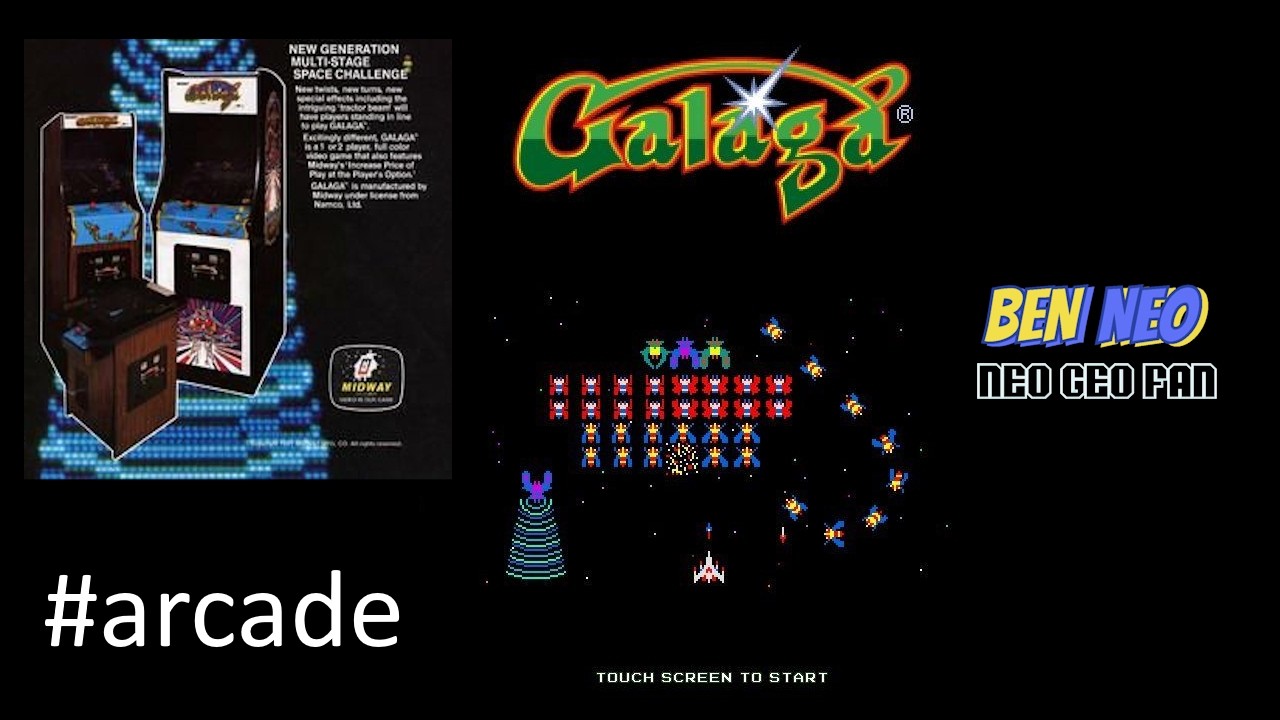 Galaga, Arcade, Namco, 1981 (greatest hits of video games)