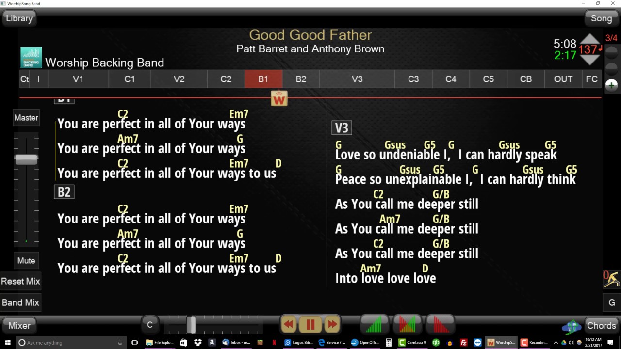 Goog Good Father Key G