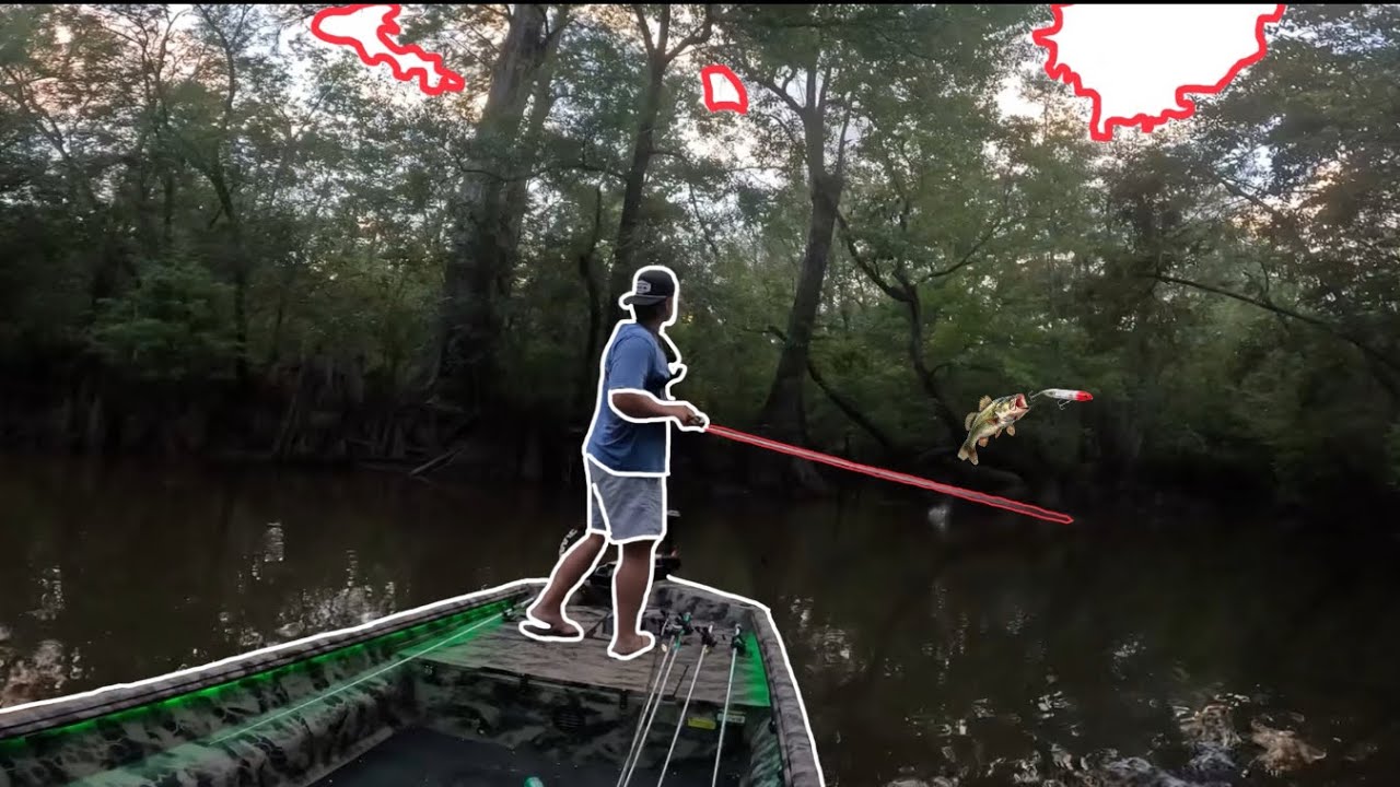 Bass fishing at YELLOW River