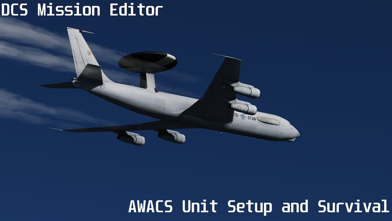 DCS Mission Editor Tutorial - AWACS and AI Automatic Self Defense