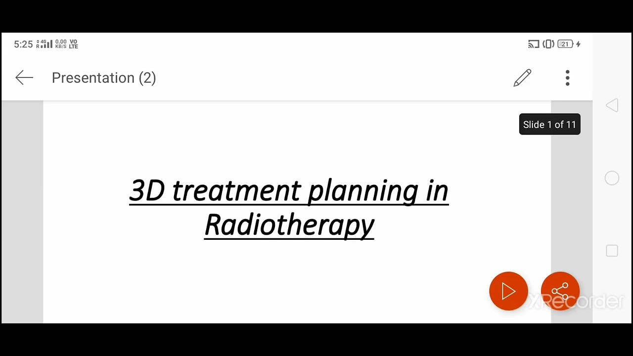 Treatment planning in Radiotherapy part -2  ( 3D treatment planning in Radiotherapy)