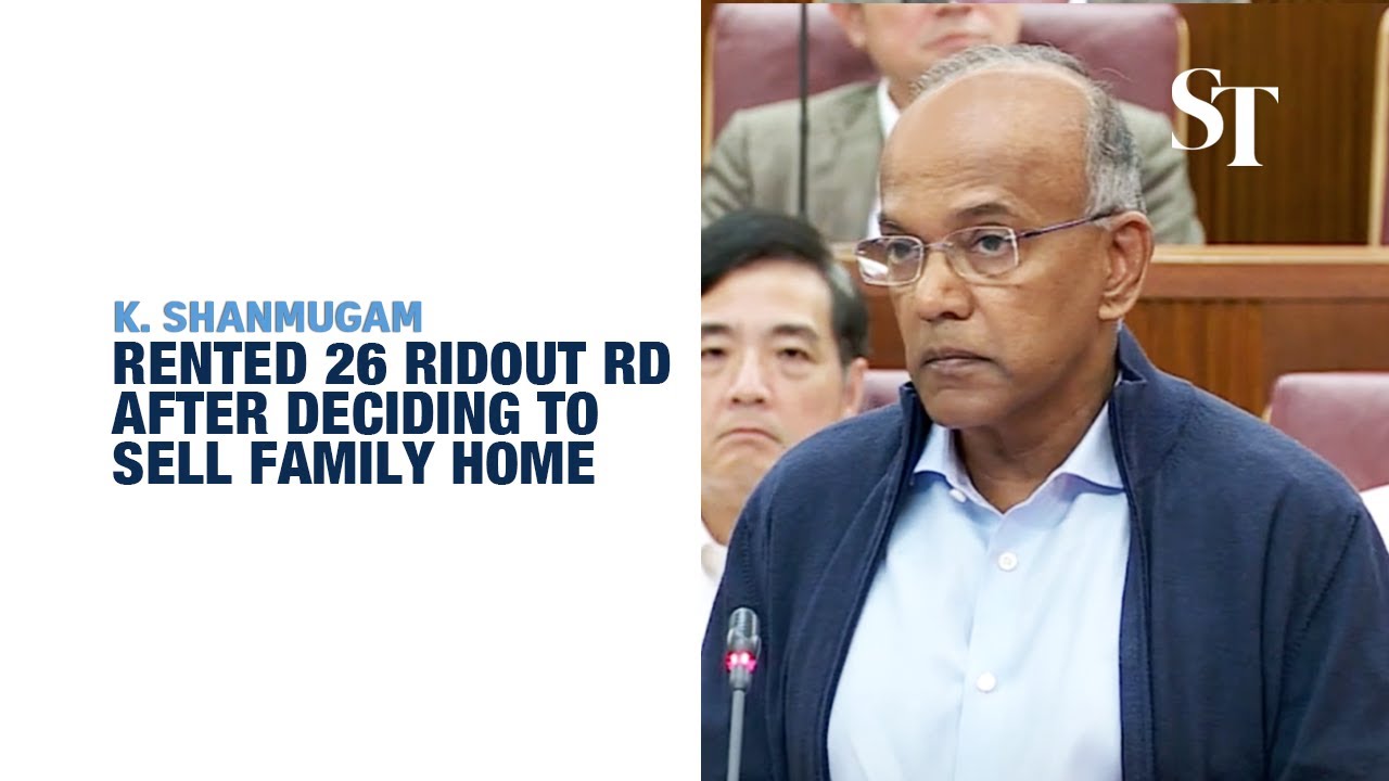Shanmugam on why he is renting a Ridout Road bungalow