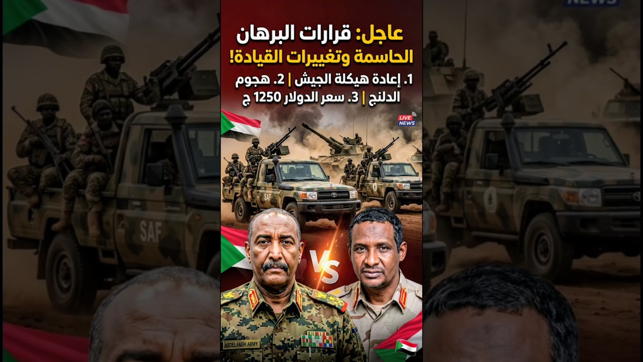 تغييرات قيادة بقرار من البرهان الوضاع في السودان #عاجل #السودان #اخبار #السعودية #news #الجيش #دويت