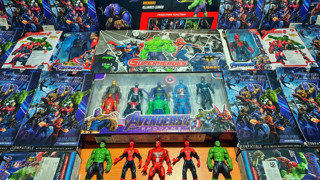 AVENGERS TOYS/Action Figures/Unboxing/Cheap Price/Spiderman,Hulk,Thor,Thanos,Batman/Toys.#eps 416