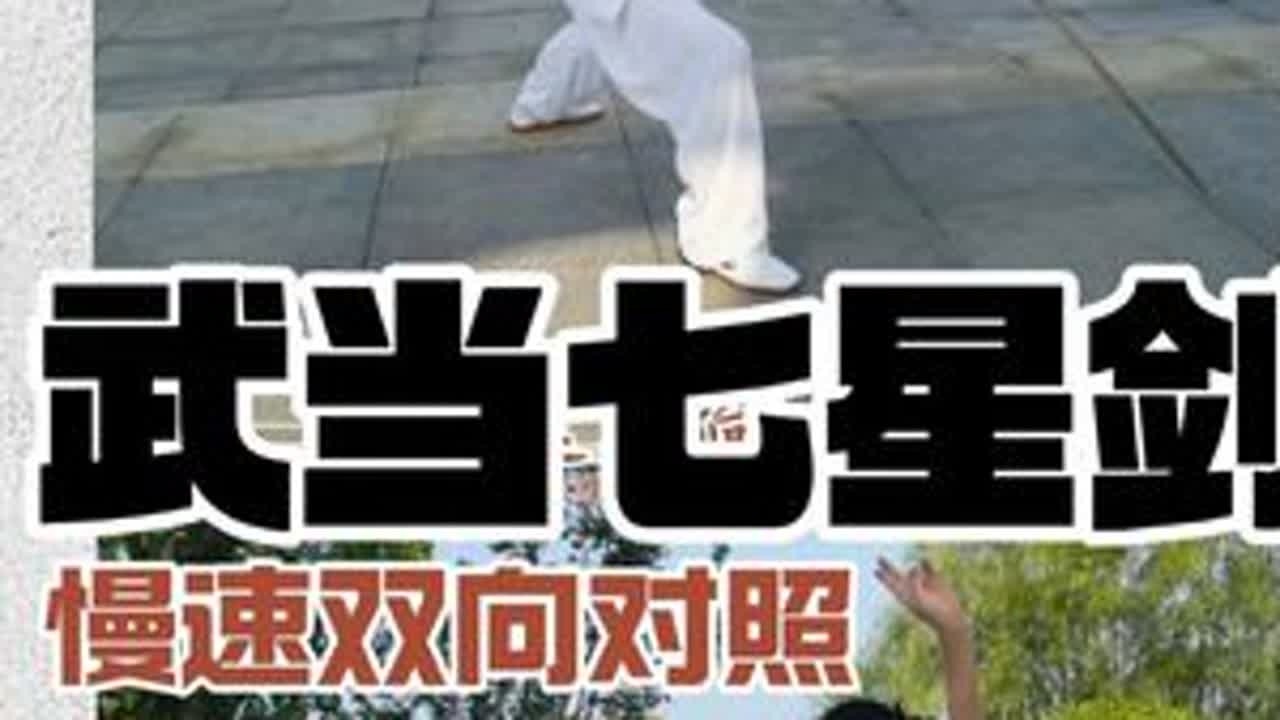 【道家养生】武当七星剑正面背面双向对照慢速演练竖版 #一见爱上传统文化 #传统武术 #剑术 #太极拳 #太极剑