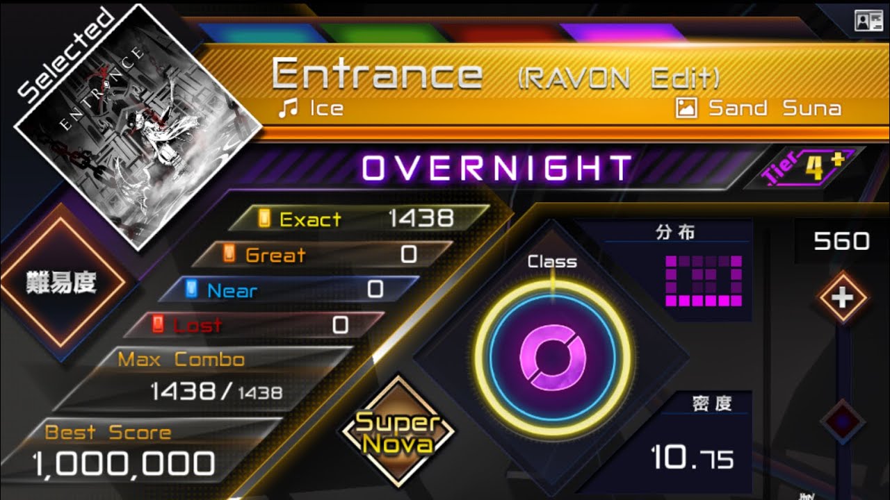 【RAVON】Entrance (RAVON Edit)(OVERNIGHT Tier4+) Super Nova(理論値)