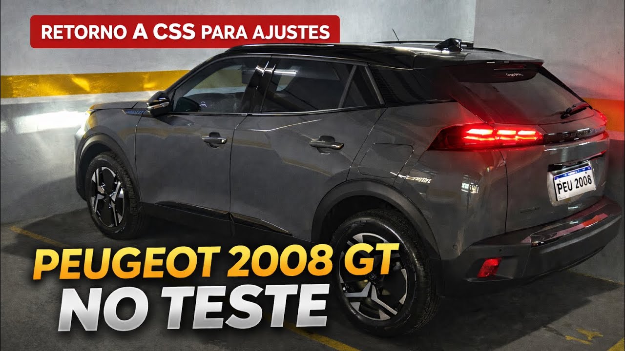 🔥 Retorno na CSS Peugeot 2008 GT T200 TURBO 200 2025 l Teste de Longa Duração