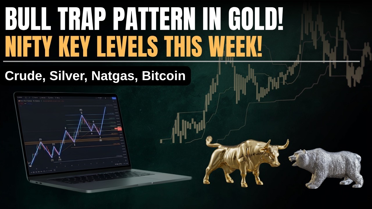 Прогноз по Nifty и ключевые уровни на неделю | Разбор &laquo;бычьей ловушки&raquo; по золоту | Волны Эллиотта