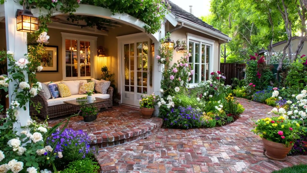 Brick Patio Garden Design – Classic Hardscape Ideas That Elevate Outdoor Entertaining!