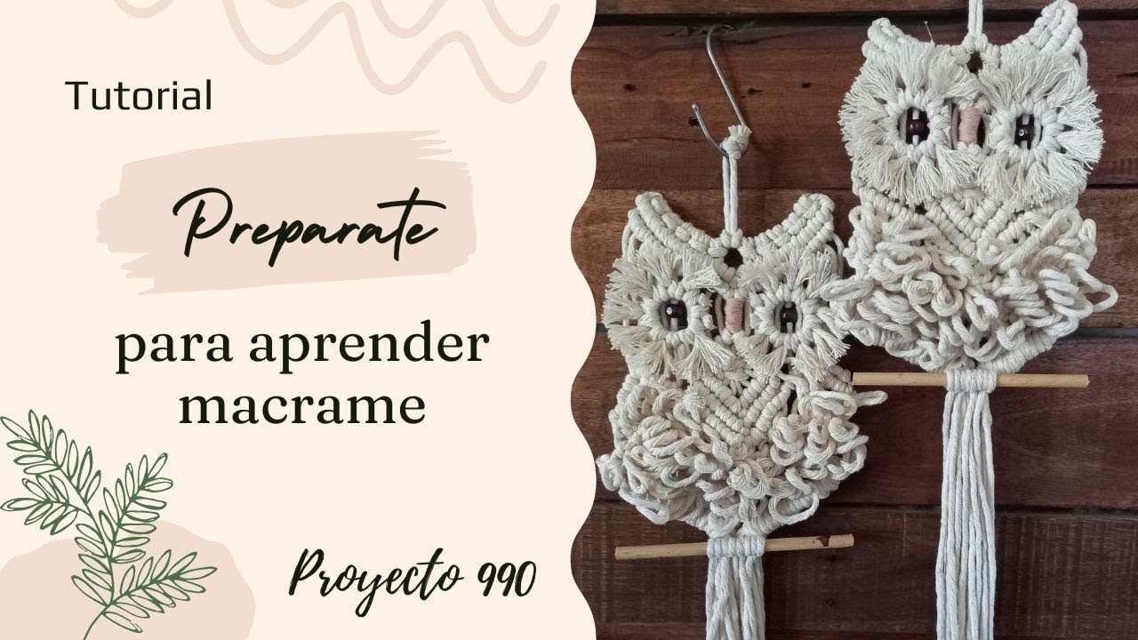Introduccion al curso   Tapiz Buho en macrame