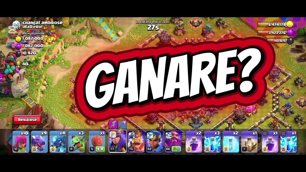 ATAQUES 🔥 CLASH OF CLANs 🔥 Solo DRAGONES habrá victoria?👑🏆/mi ayuntamiento 18