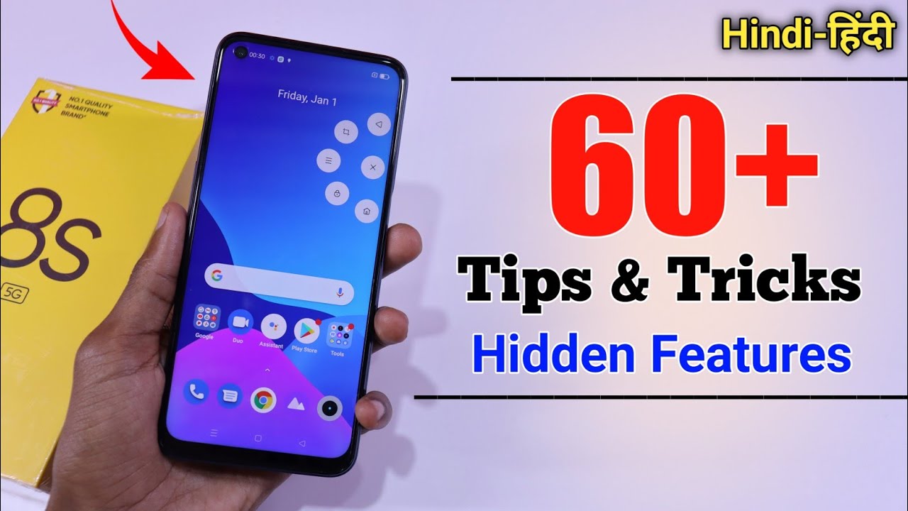 Realme 8s 5G Tips And Tricks - Top 60++ Hidden Features | Hindi-हिंदी