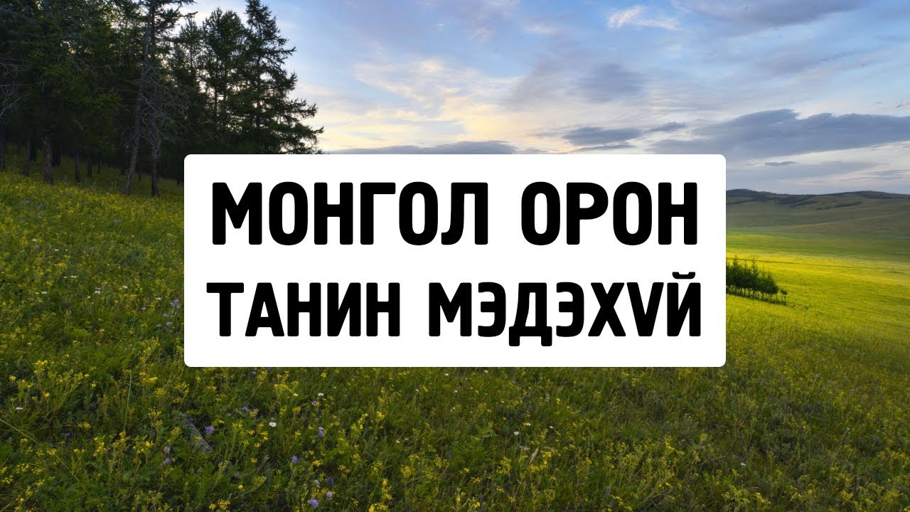 МОНГОЛ ОРНЫ ГАЗАРЗҮЙН ТАНИН МЭДЭХҮЙН АСУУЛТ | PART 01