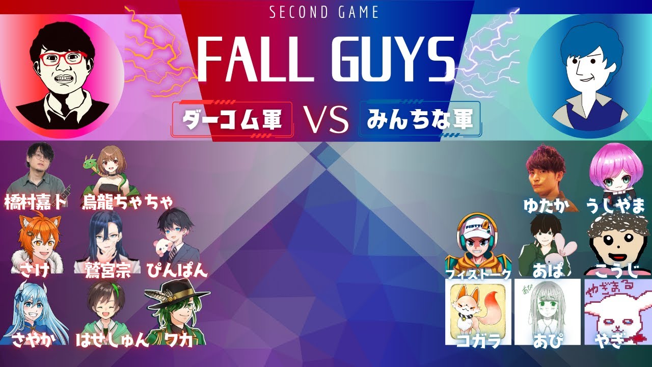 【フォールガイズ】最後の1人まで競い続けるサバイバルレース　#ちなコム杯